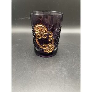 EAPG 1890s Riverside Glass 484 Croesus Amethyst Royal Purple 4" Glass
